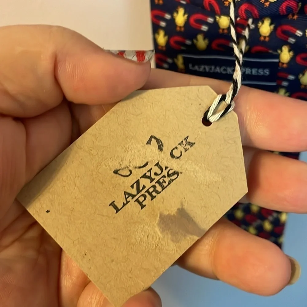 LazyJack Press Chick Magnet Silk Necktie Tie OS